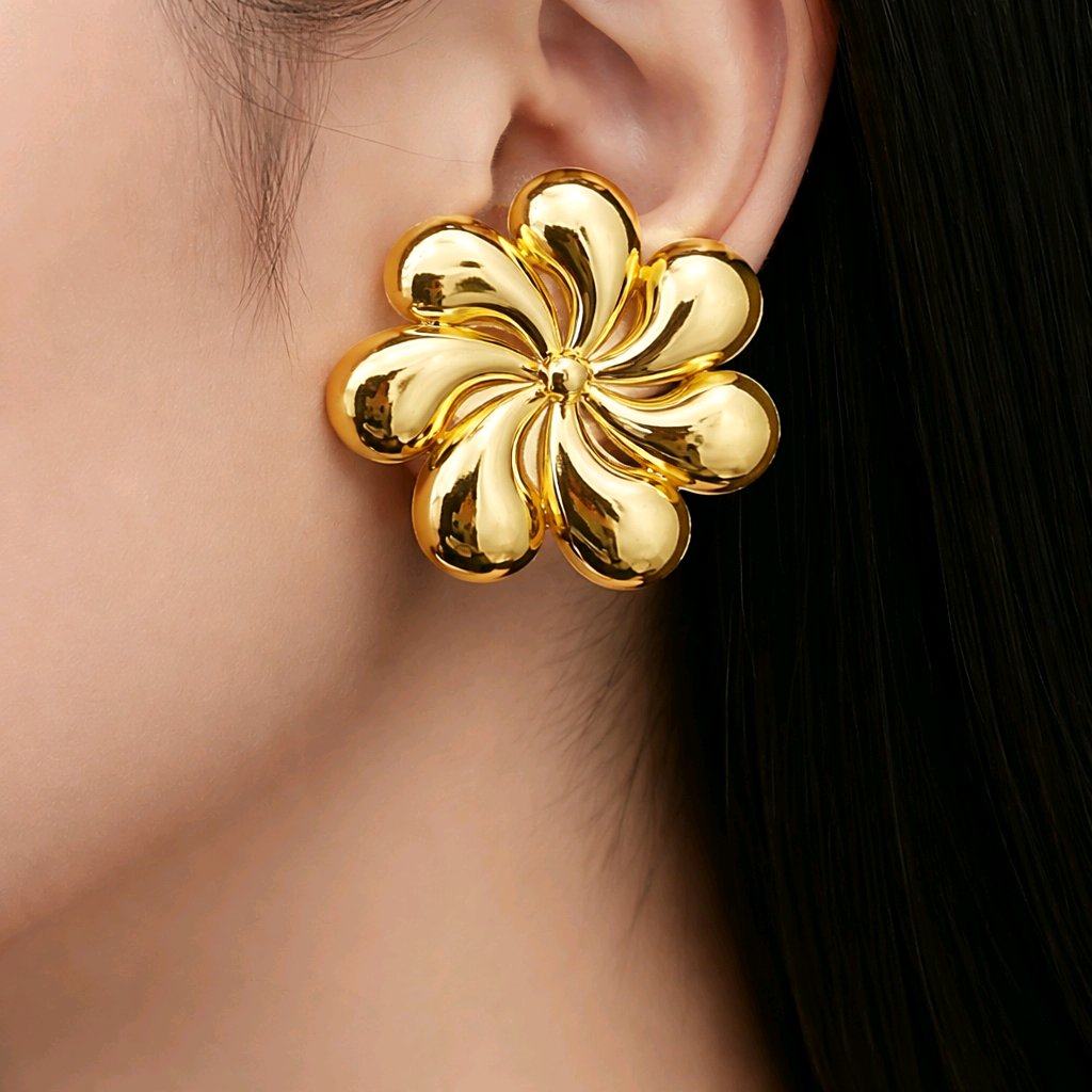 Aretes  en Diferentes  Diseños  en Oro  Laminado  14K,Alta Calidad