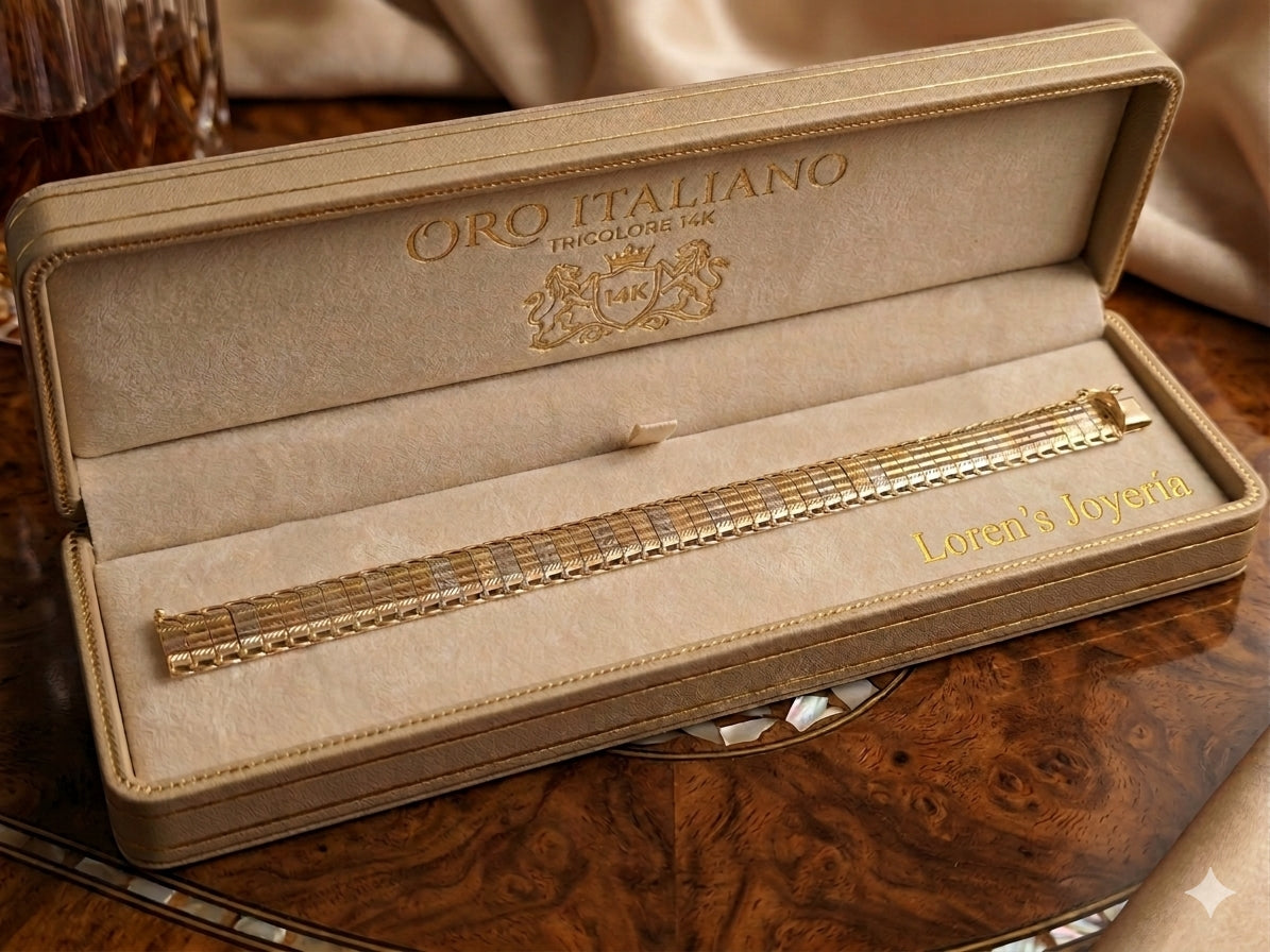 BRACELET  Oro  Italiano 14K  Size #7