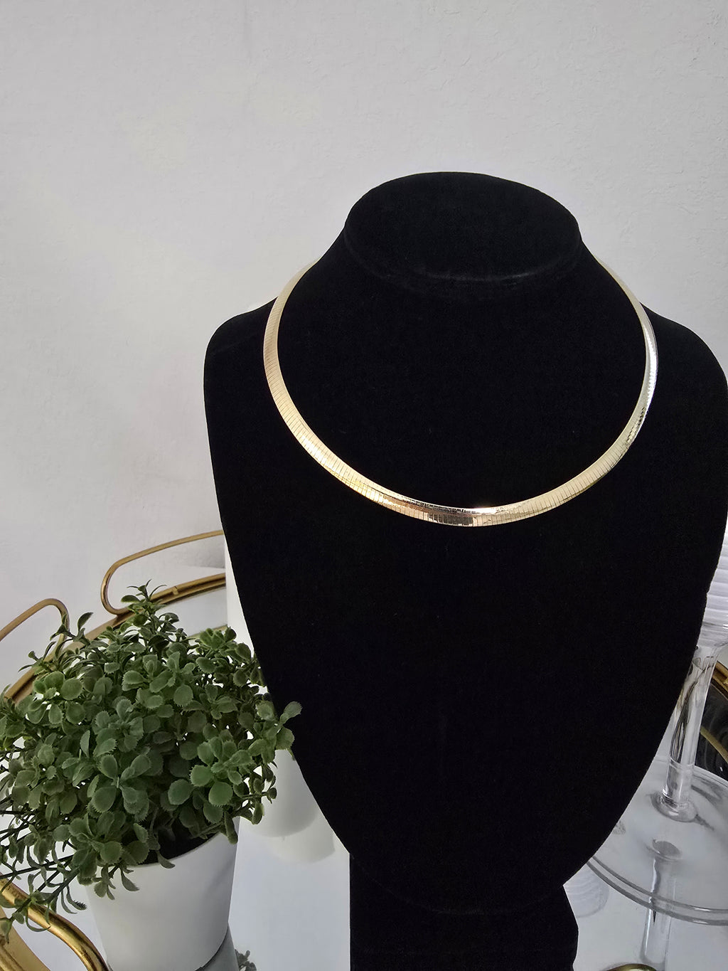 Necklace  Plata 9.25  Dos Vistas  Plata por un  lado y por el otro   Plata  baño  de Oro 18k  Size #18