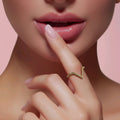 Anillo Plata 9.25 baño Oro 18k piedras zirconia Size # 4, 7, 7.5