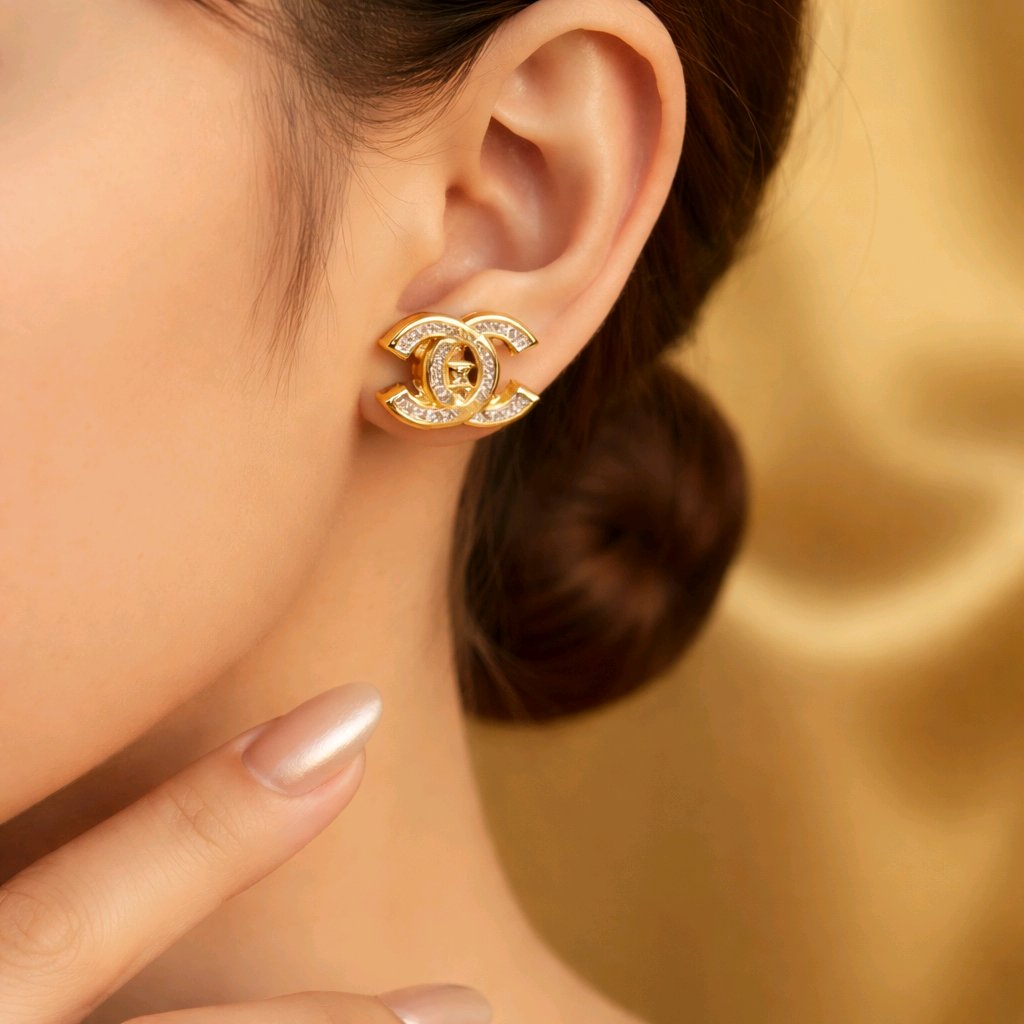 Aretes  en Diferentes  Diseños  en Oro  Laminado  14K,Alta Calidad