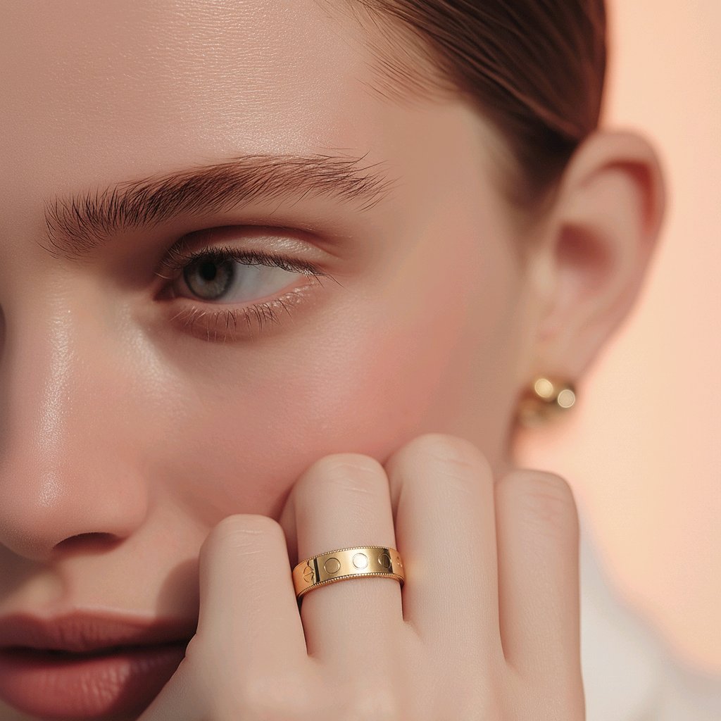 Anillo Carty en Oro  Laminado 14K, Alta Calidad  Size # 6 7,8