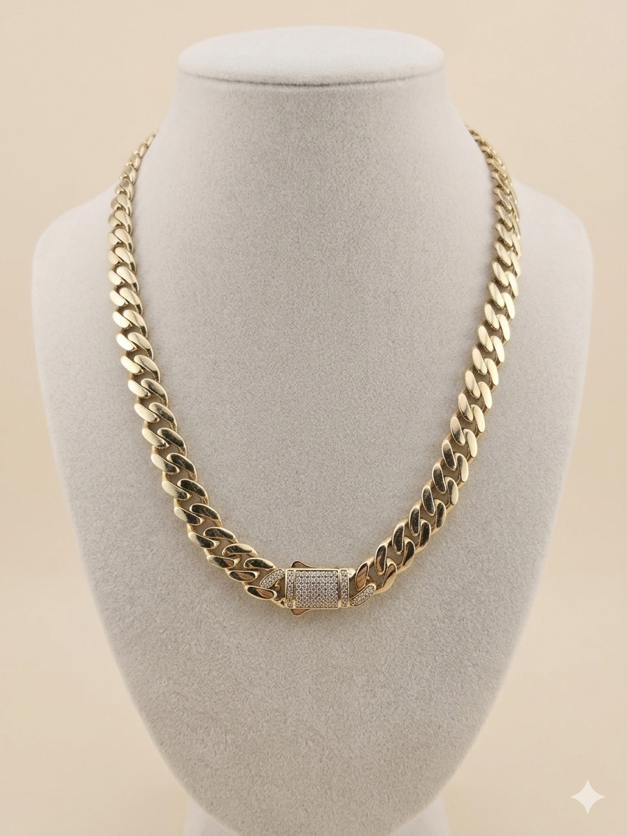 MONACO ORO  14K  SIZE #18 Ancho 9 MM