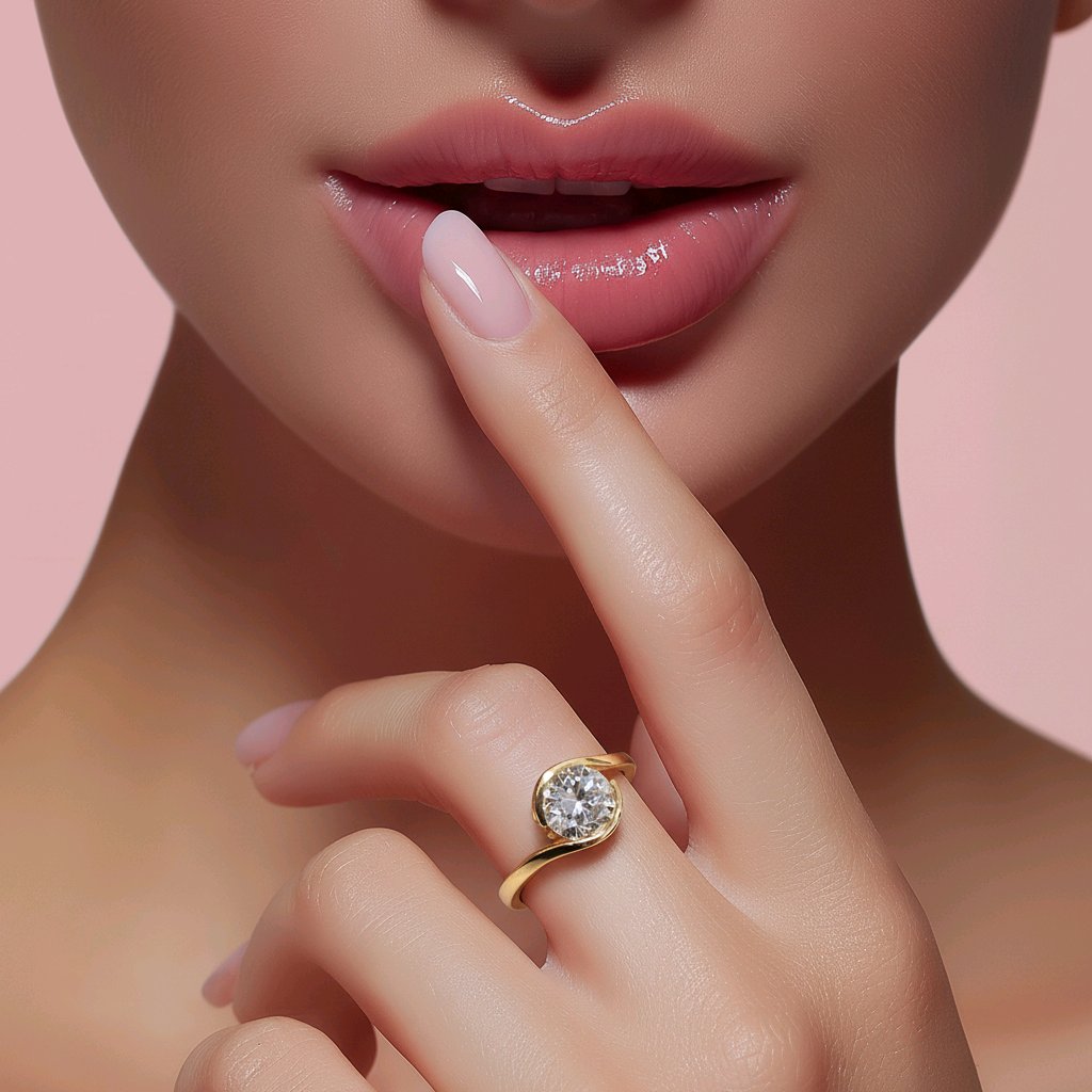 Anillo Plata 9.25 baño Oro 18k piedras en Zirconia Size 7 Alta Calidad