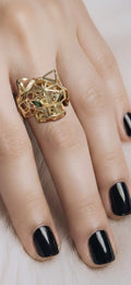 Anillo  Pantera Oro 14K