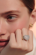 Anillo Corazón 10K con 2.00CT en Diamantes Naturales